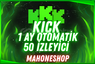 ⭐✨KİCK 1 AY OTO 50 İZLEYİCİ(SORUNSUZ)✨⭐
