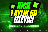 ⭐️KICK 1 AYLIK 50 GERÇEK İZLEYİCİ GARANTİLİ⭐️