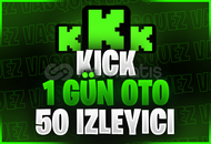 ⭐Kick 1 Gün Oto 50 Canlı Yayın İzleyici⭐