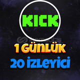 Kick 1 Günlük 20 İzleyici (Garantili)