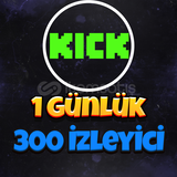 Kick 1 Günlük 300 İzleyici (Garantili)