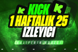 ⭐️KICK 1 HAFTA 25 GERÇEK İZLEYİCİ GARANTİLİ⭐️
