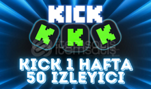 ✅ Kick 1 Hafta 50 İzleyici✅ [OTO VE GERÇEK]
