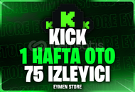 ⭐Kick 1 Hafta Oto 75 Canlı Yayın İzleyici