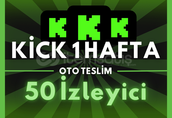 ⭐️KICK 1 HAFTALIK 50 GERÇEK İZLEYİCİ (OTO)⭐️ ⭐️KICK 1 HAFTALIK 50 GERÇEK İZLEYİCİ (OTO)⭐️