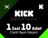 Kick 1 Saat 10 İzleyici