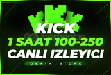 Kick 1 Saat 100-250 Canlı İzleyici - BÜYÜME