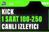 Kick 1 Saat 100-250 Canlı İzleyici - BÜYÜME