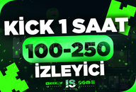 ⭐Kick 1 Saat 100-250 Canlı İzleyici - BÜYÜME⭐