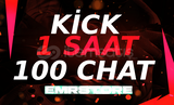 ⭐KİCK 1 SAAT 100 CHAT BOT