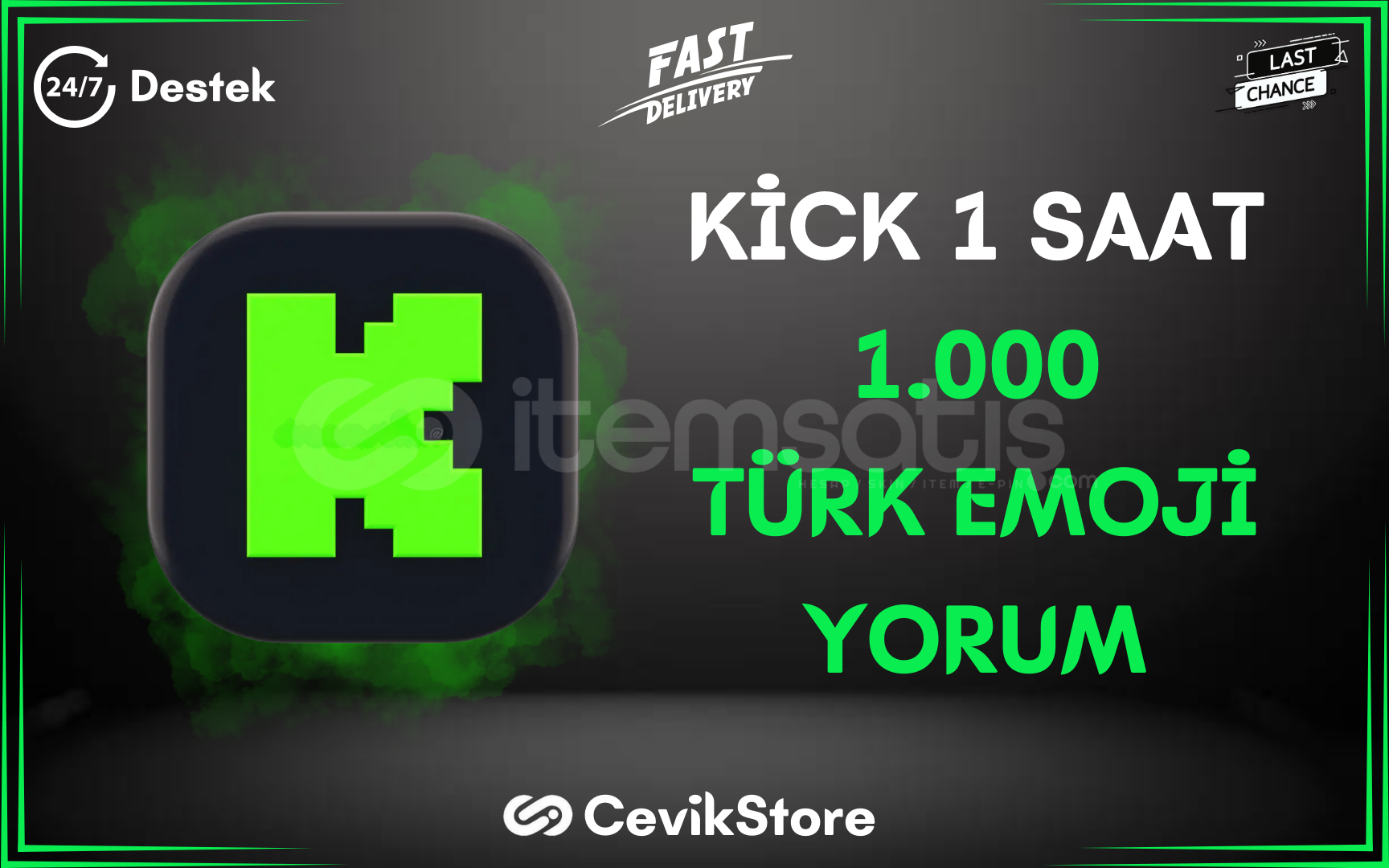 ⭐️Kick 1 Saat 1.000 Rastgele Türk Emoji Yorum⭐️ ⭐️Kick 1 Saat 1.000 Rastgele Türk Emoji Yorum⭐️