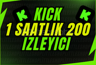 ⭐️KICK 1 SAAT 200 GERÇEK İZLEYİCİ GARANTİLİ⭐️