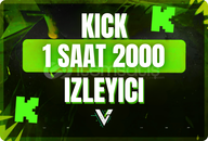 ✨Kick | 1 Saat 2000 İzleyici ✨