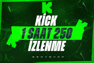 ⭐KİCK 1 SAAT 250 İZLENME⭐