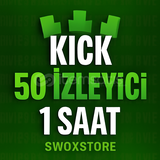 Kick | 1 Saatte 50 İzleyici | Garantili