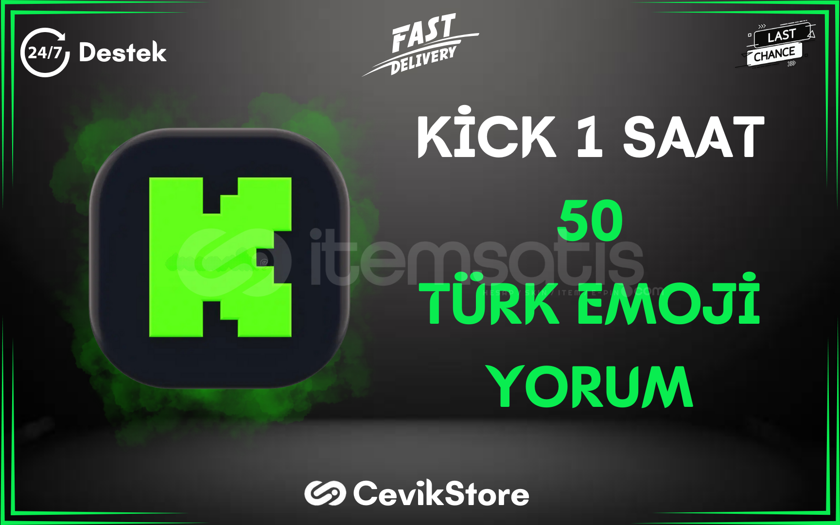 ⭐️Kick 1 Saat 50 Rastgele Türk Emoji Yorum⭐️ ⭐️Kick 1 Saat 50 Rastgele Türk Emoji Yorum⭐️