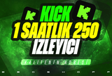 ⭐️KICK 1 SAAT 250 GERÇEK İZLEYİCİ GARANTİLİ⭐️