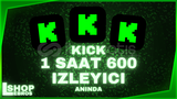 ⭐Kick 1 Saatlik 600 İzleyici [Anında Teslimat]