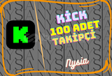 Kick - 100 Adet Profil Takipçisi⭐