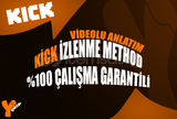 Kick +100 İzlenme ( %100 Çalışan Method )