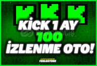 ⭐ [Ana Sayfa Etkili] KİCK 100 İZLİYİCİ 1 AY OTO