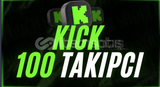 Kick 100 Takipçi + Garanti