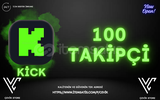 ⭐Kick 100 Takipçi⭐60 Gün Garanti