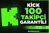 ⭐Kick 100 Takipci +Garanti⭐