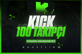 ⭐Kick 100 Takipçi + Garanti⭐