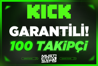 ⭐Kick 100 Takipçi + Garanti