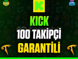 ⭐️☘️Kick 100 Takipçi❤️Garanti & Sorunsuz❤️