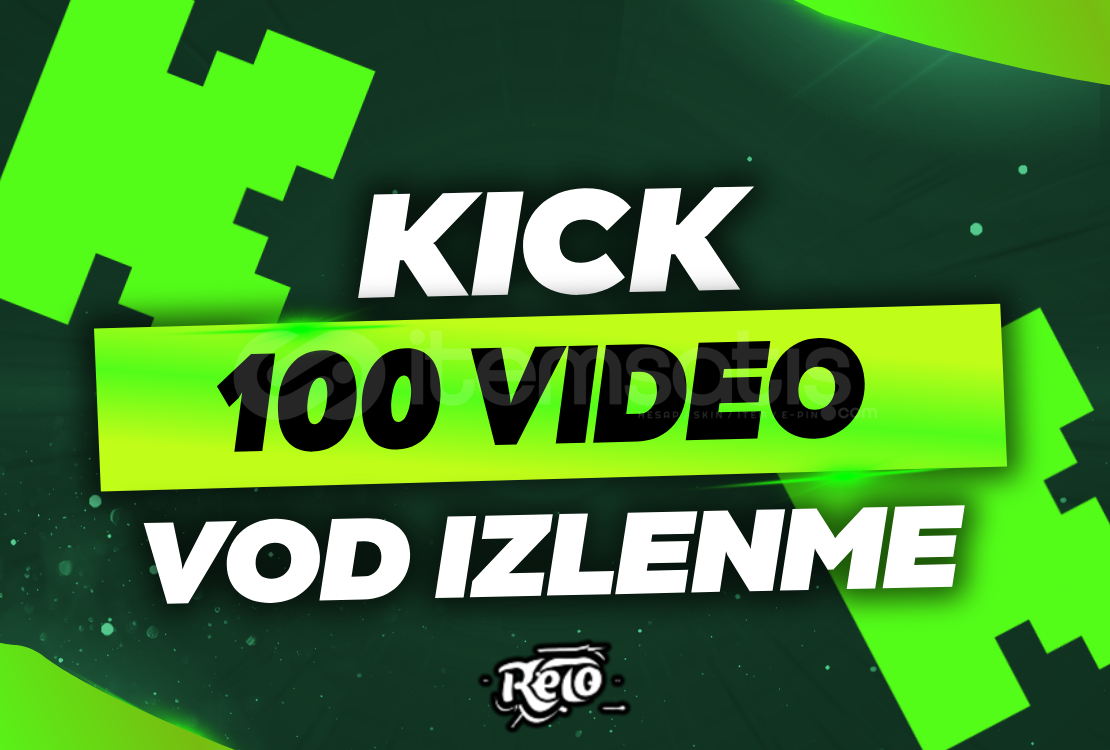 ⭐ Kick 1.000 Adet VOD Video İzlenme ⭐ Kick 1.000 Adet VOD Video İzlenme