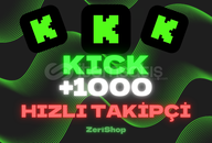 ⭐️KİCK 1000 HIZLI TAKİPÇİ⭐️[KALİTELİ+GARANTİLİ]