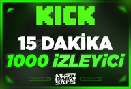 ⭐Kick 1000 İzleyici (15 Dakika) + Garanti