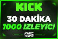 ⭐Kick 1000 İzleyici (30 Dakika) + Garanti
