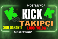 ⭐KİCK 1.000 TAKİPÇİ [ 30G ]
