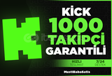 ⭐Kick 1000 Takipci +Garanti⭐