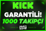 ⭐Kick 1000 Takipçi + Garanti