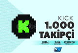 ⭐️KİCK 1000 TAKİPÇİ | GARANTİLİ⭐️