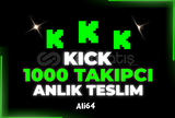 KİCK 1000 TAKİPÇİ - GARANTİLİ