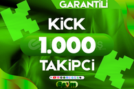 KİCK 1000 TAKİPÇİ / GARANTİLİ