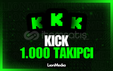 KİCK 1000 TAKİPÇİ |KALİTELİ 