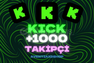 ⭐️KİCK 1000 TAKİPÇİ⭐️ [KALİTELİ+HIZLI]