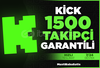 ⭐Kick 1500 Takipci +Garanti⭐