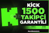 ⭐Kick 1500 Takipci +Garanti⭐