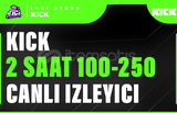 Kick 2 Saat 100-250 Canlı İzleyici - BÜYÜME