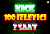 ✨KICK | 2 SAAT 100 IZLEYICI | [GARANTILI]✨