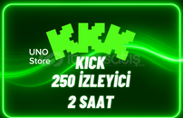 ⭐Kick 2 Saat 250 İzleyici - Kaliteli⭐