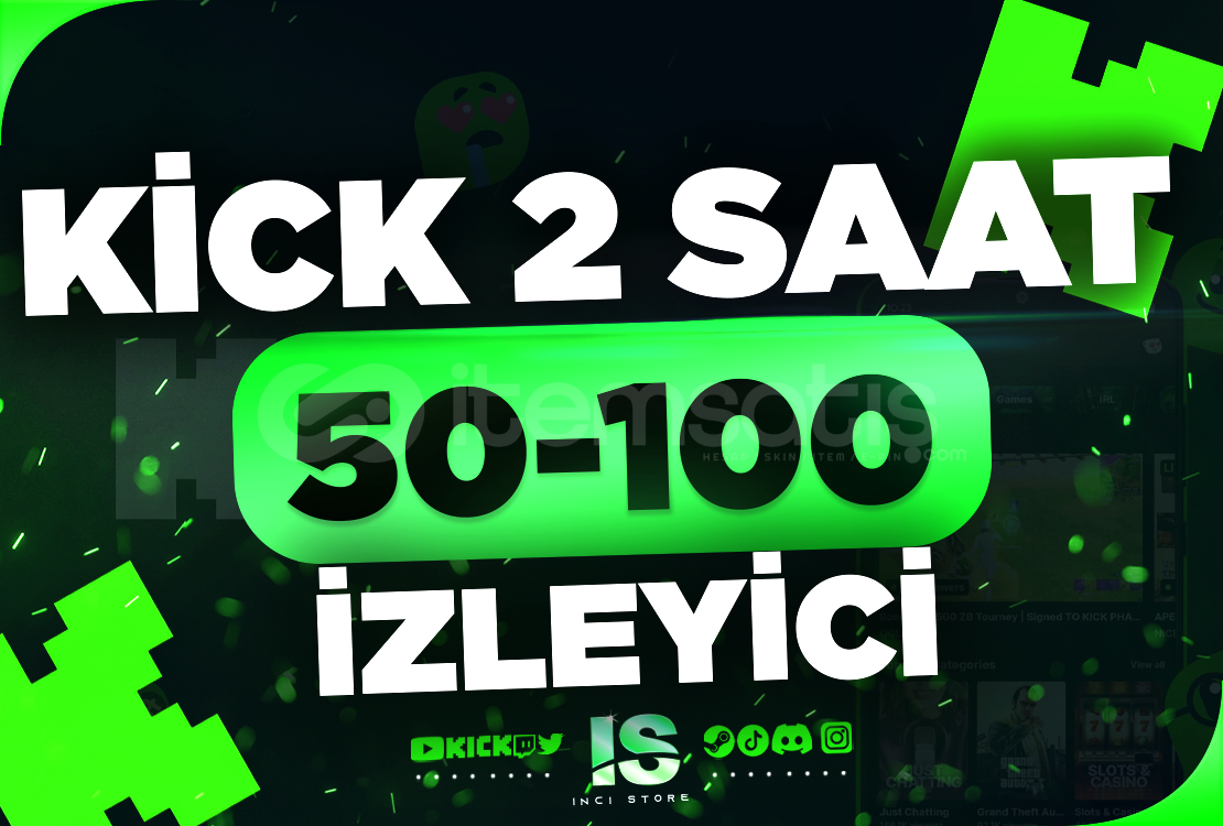 ⭐Kick 2 Saat 50-100 Canlı İzleyici - BÜYÜME⭐ ⭐Kick 2 Saat 50-100 Canlı İzleyici - BÜYÜME⭐