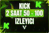 ✨Kick | 2 Saat 50 - 100 İzleyici ✨